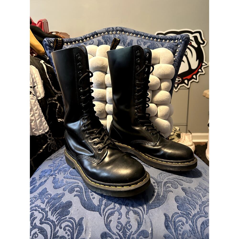 Dr Martens 11855 Knee High Black Size 7/EU 38